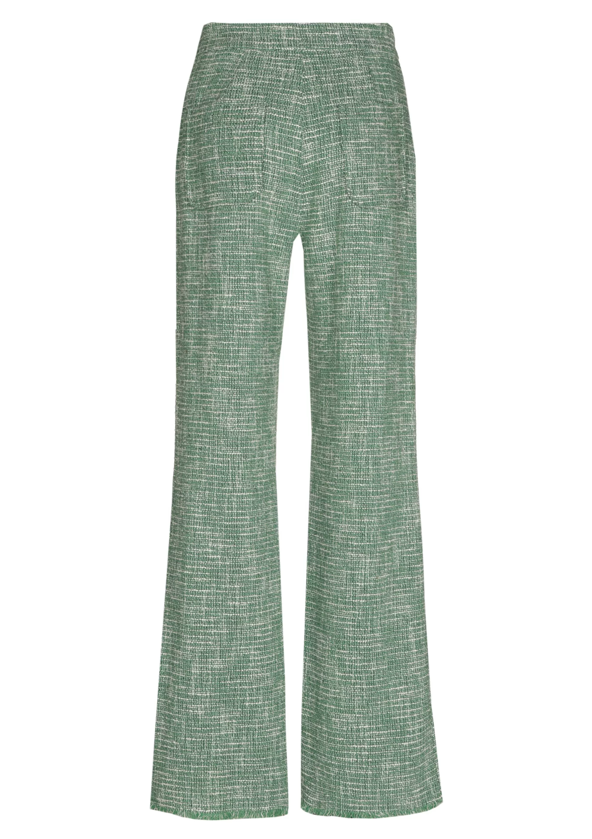 Pantalón Caroline Biss - Modelo 1588: Corte Ancho en Bouclette Suave con Cintura Clásica