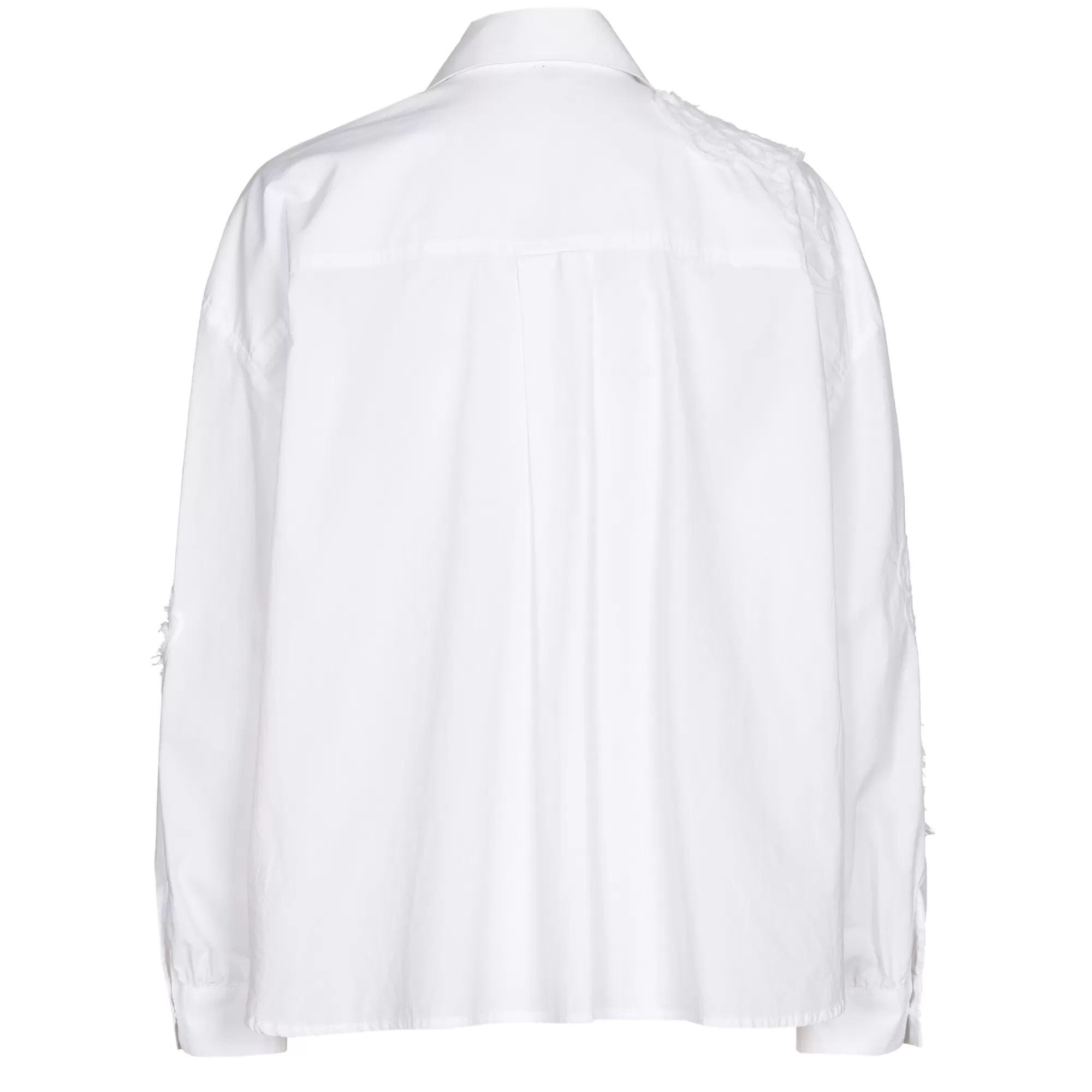 Caroline Biss - Top Casual 1608-90 / Blusa Corta Holgada de Algodón con Bordados Detallados - Diseño Moderno y Cómodo