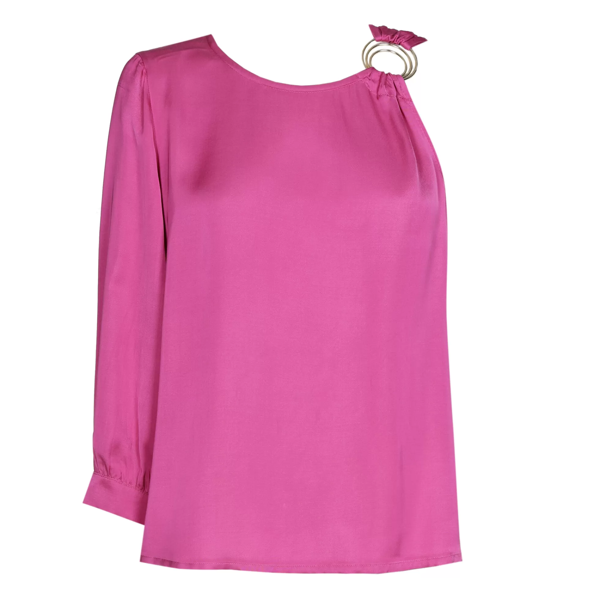 Blusa Corta Caroline Biss con Diseño Asimétrico Moderno - Modelo 1631-73 | Estilo Único para Looks Frescos