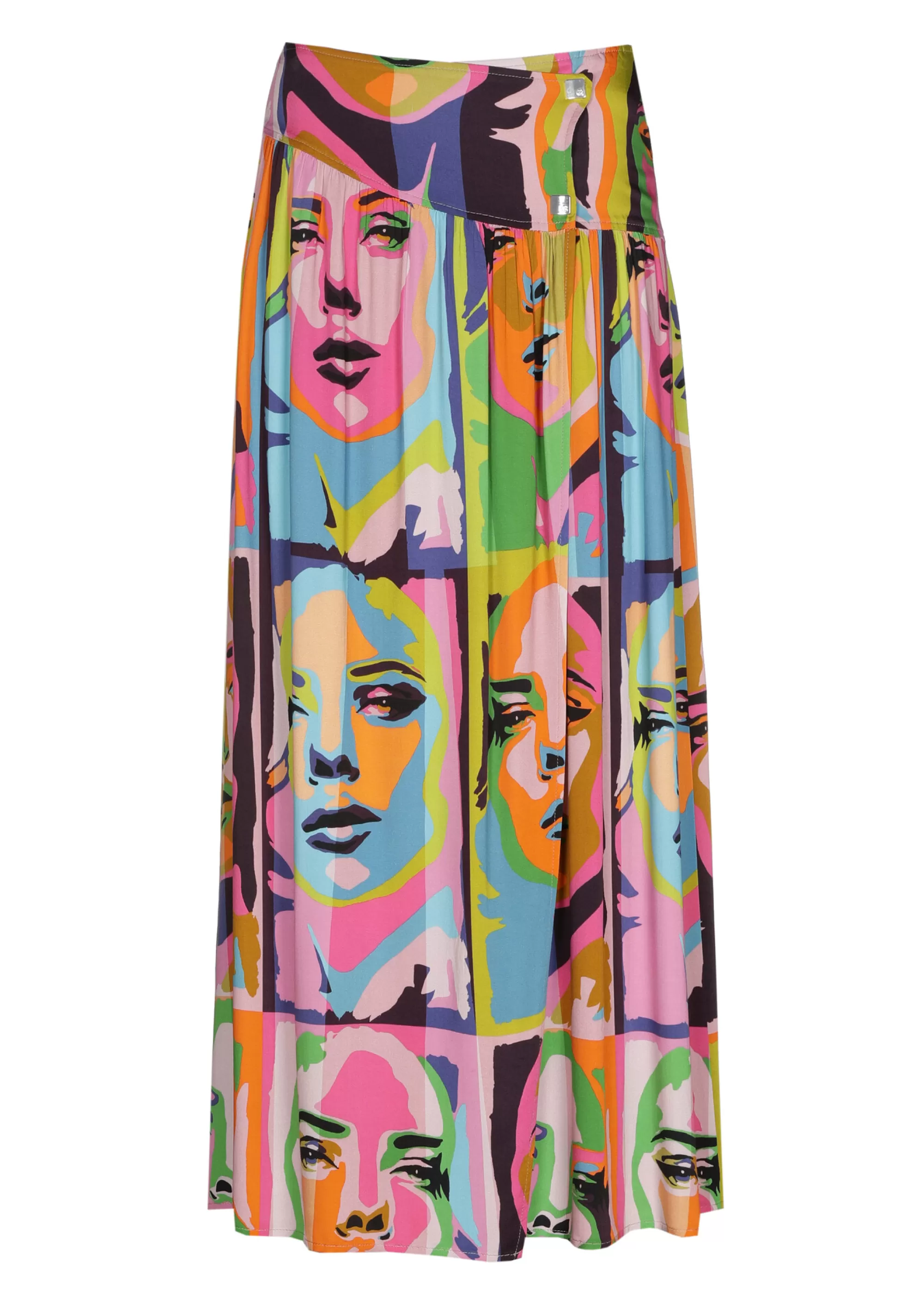 Falda Mid Fluida con Estilo Pop-Art Caroline Biss – Modelo 1702/79