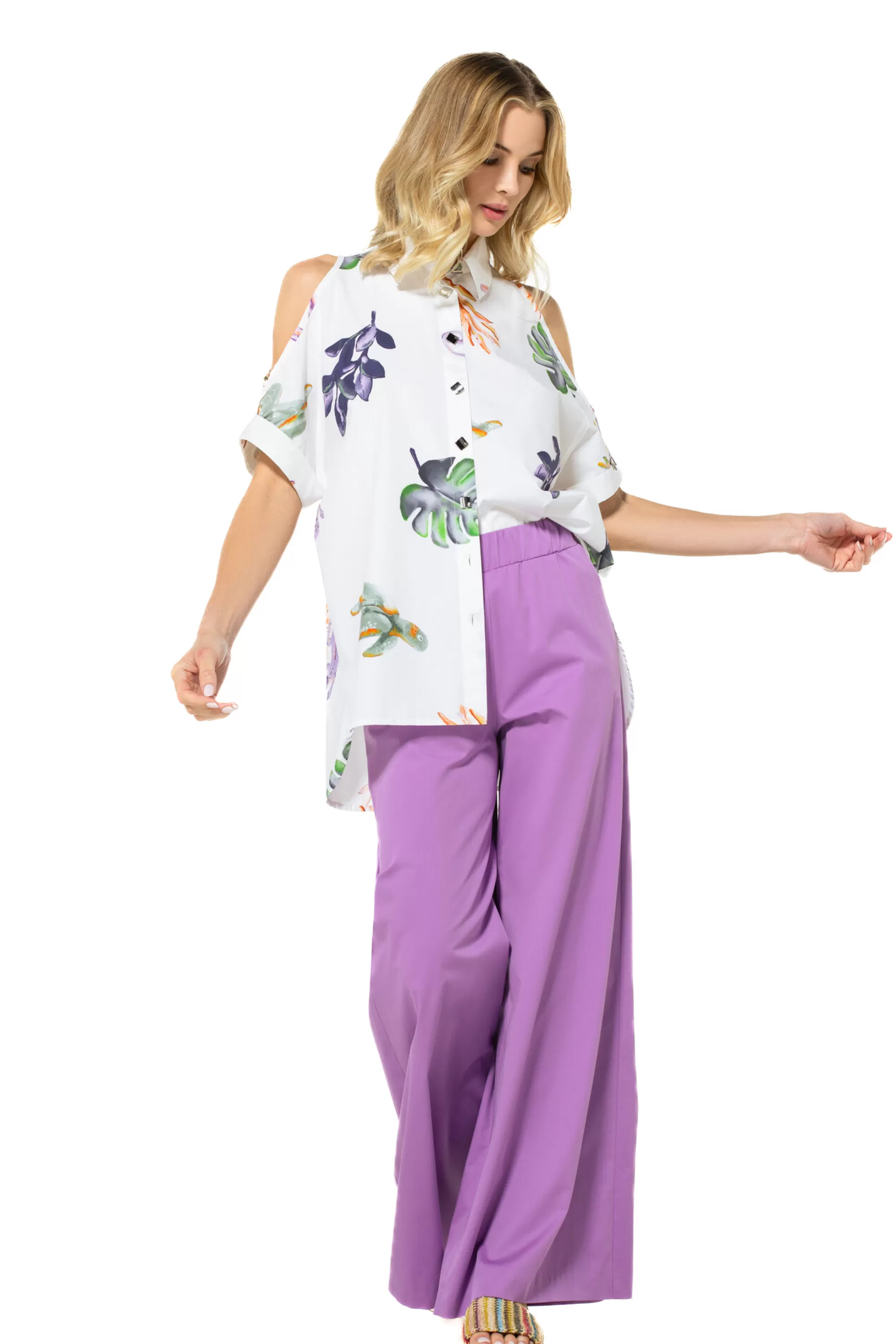 Caroline Biss - Pantalones Relax Modelo 3574: Corte Amplio, Cintura Clásica y Máxima Comodidad