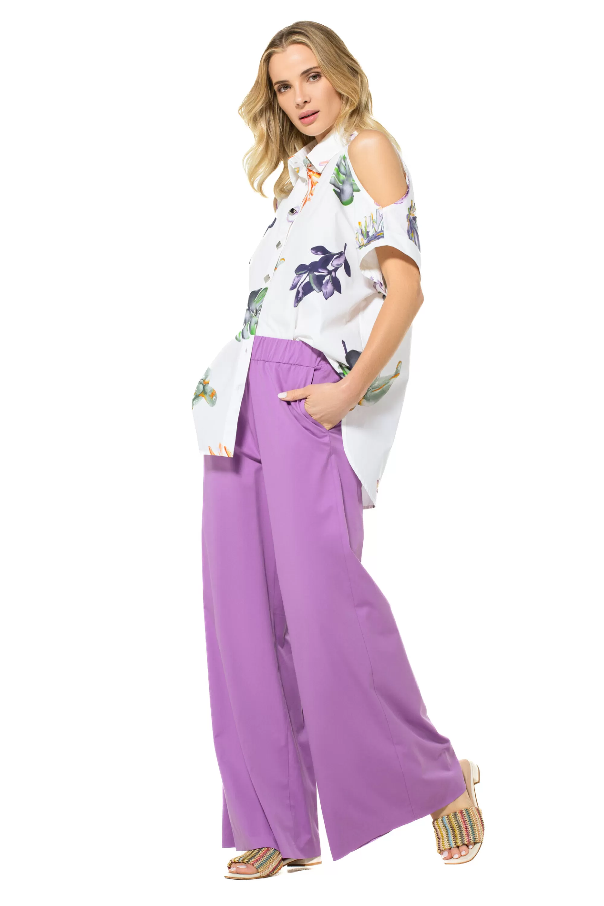 Caroline Biss - Pantalones Relax Modelo 3574: Corte Amplio, Cintura Clásica y Máxima Comodidad