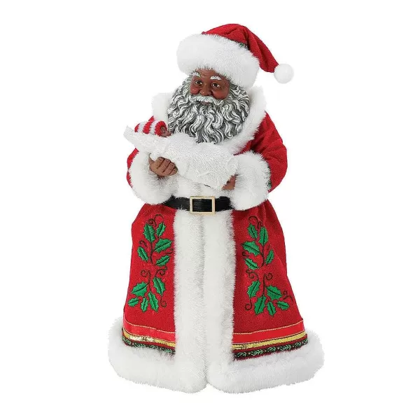 Encantador Santa Claus con Bebé en Brazos - Colección Navideña Department 56 Edición Coleccionista