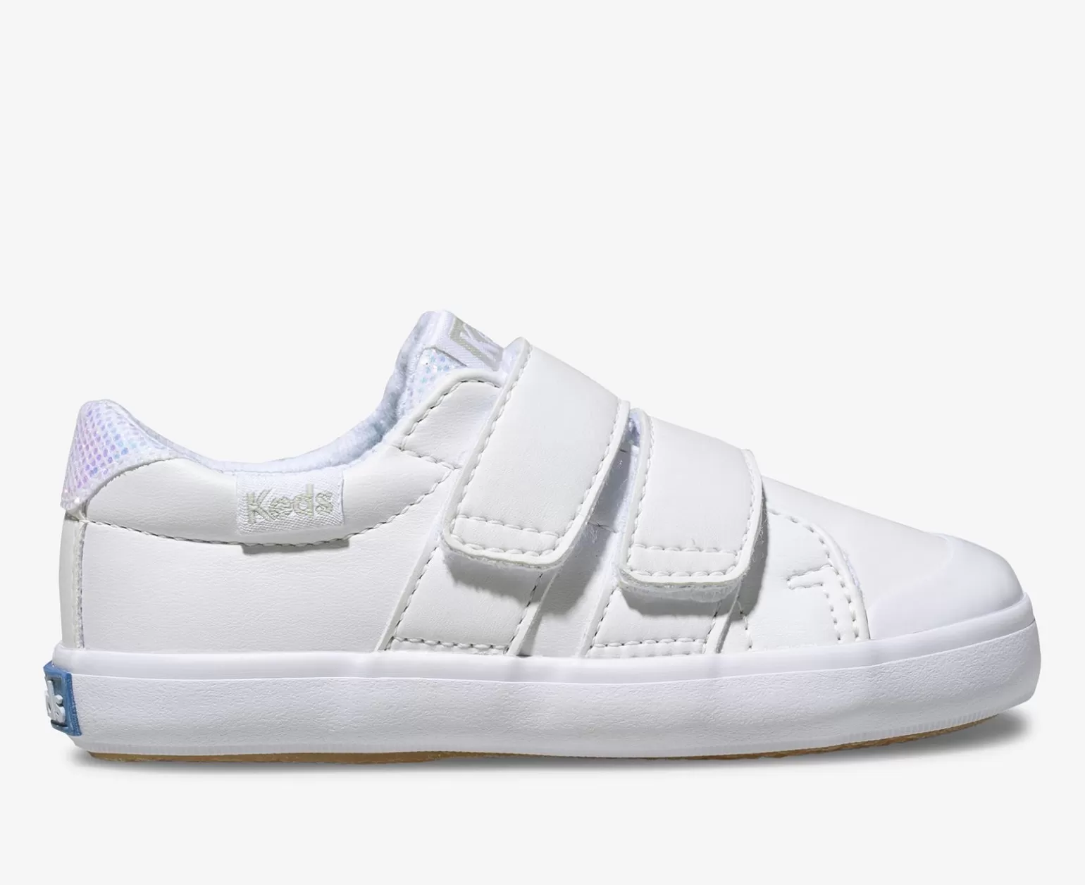 Zapatillas Deportivas Keds Courtney HL para Niñas - Talla Juvenil en Blanco Puro, Diseño Cómodo para Uso Diario