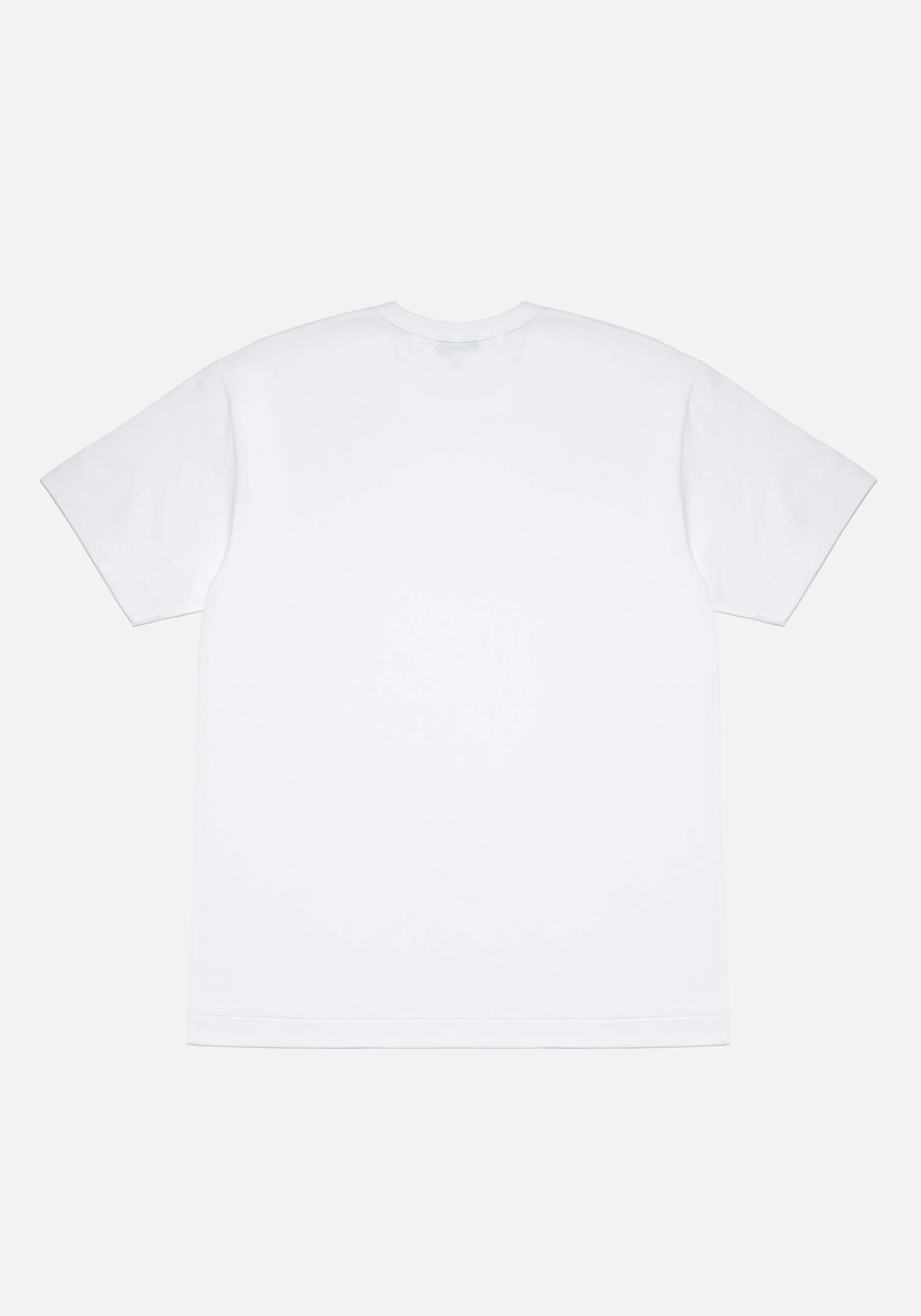 Camiseta básica MKI Miyuki Zuku x Comme des Garçons con estampado multicolor de corazones - Colección urbana unisex