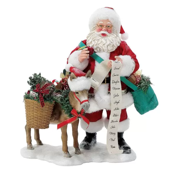 Encantadora Colección Navideña: Department 56 presenta a los Nuevos Papás Noel y el Burrito Más Tierno