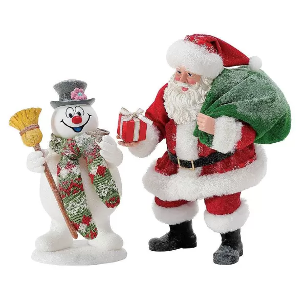 Regalo Encantador de Frosty - Colección Navideña Exclusiva con Licencia Department 56