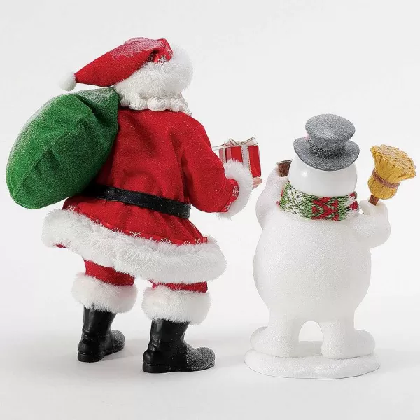 Regalo Encantador de Frosty - Colección Navideña Exclusiva con Licencia Department 56