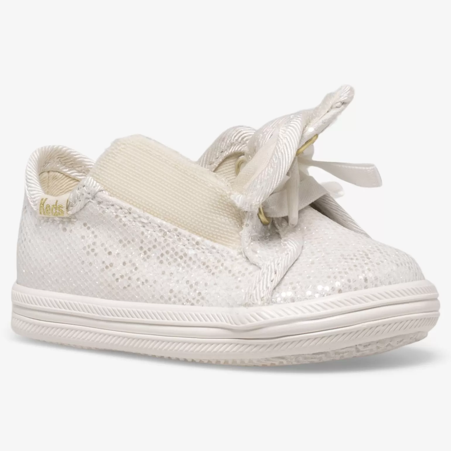 Zapatillas Keds Sparkle Celebration - Calzado Infantil Brillante en Marfil para Niñas Pequeñas (1-5 años) - Estilo Fiesta Divertido