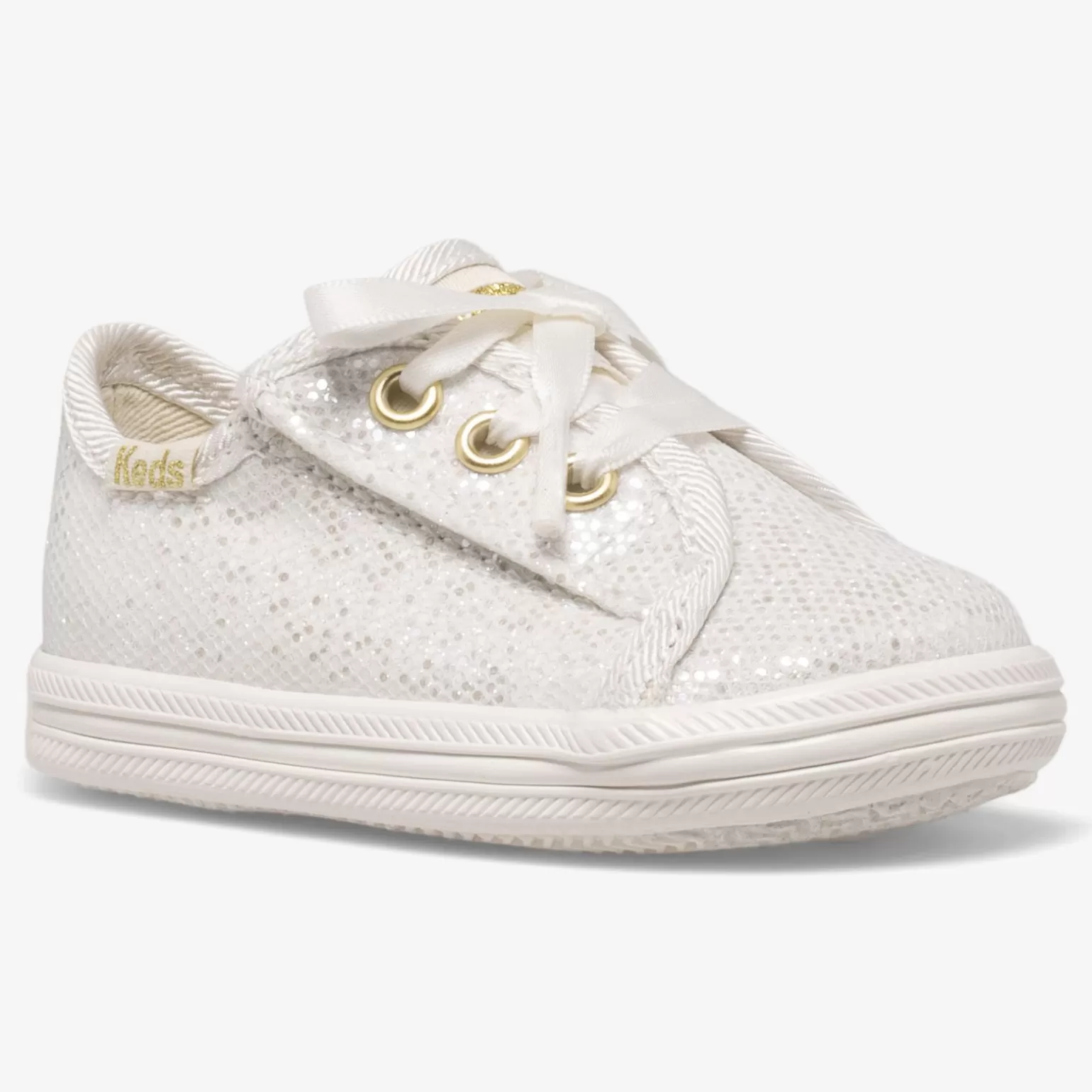 Zapatillas Keds Sparkle Celebration - Calzado Infantil Brillante en Marfil para Niñas Pequeñas (1-5 años) - Estilo Fiesta Divertido