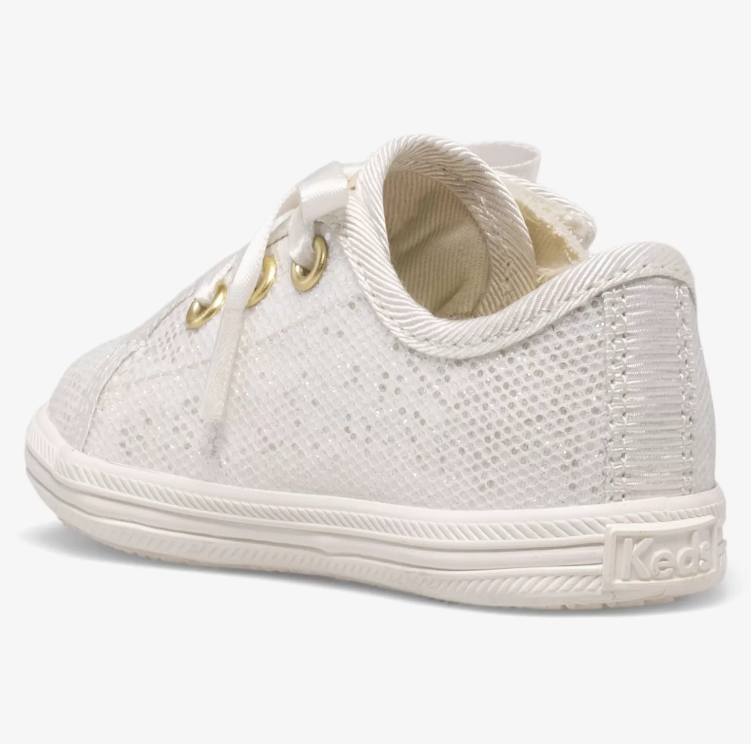 Zapatillas Keds Sparkle Celebration - Calzado Infantil Brillante en Marfil para Niñas Pequeñas (1-5 años) - Estilo Fiesta Divertido