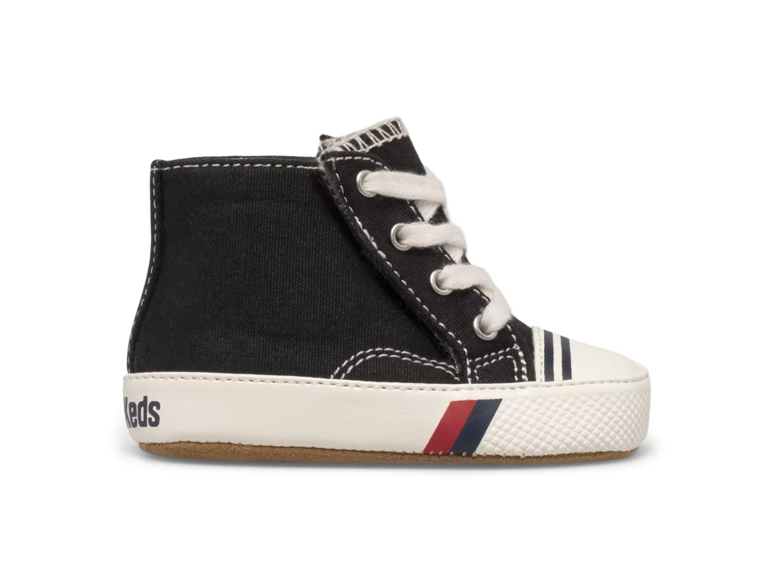 Keds Zapatillas Altas Royal Crib Infantiles - Calzado Deportivo Negro para Niños Pequeños