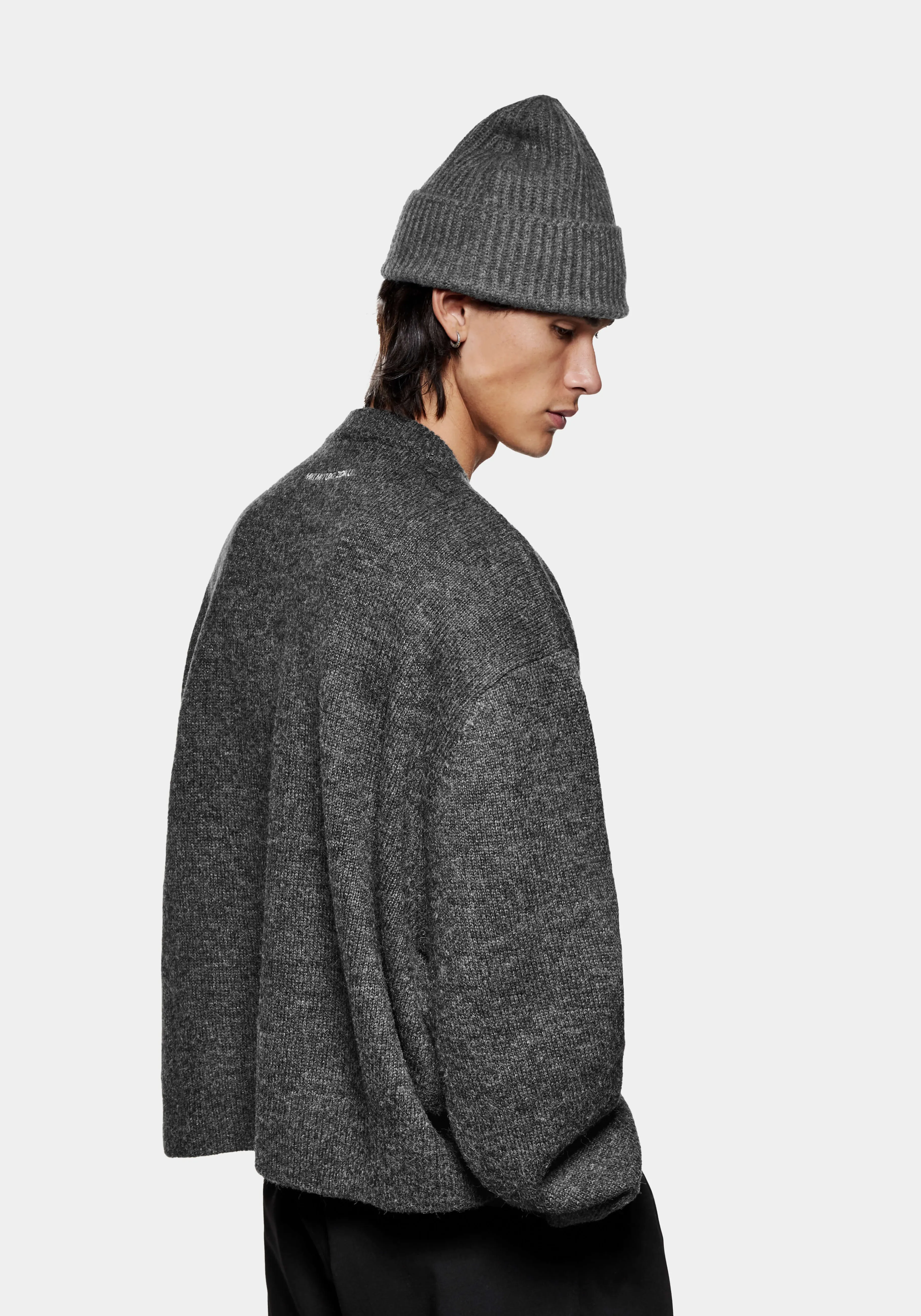 Jersey Suave de Mezcla Mohair Miyuki Zoku - Cuello Redondo en Punto Acogedor