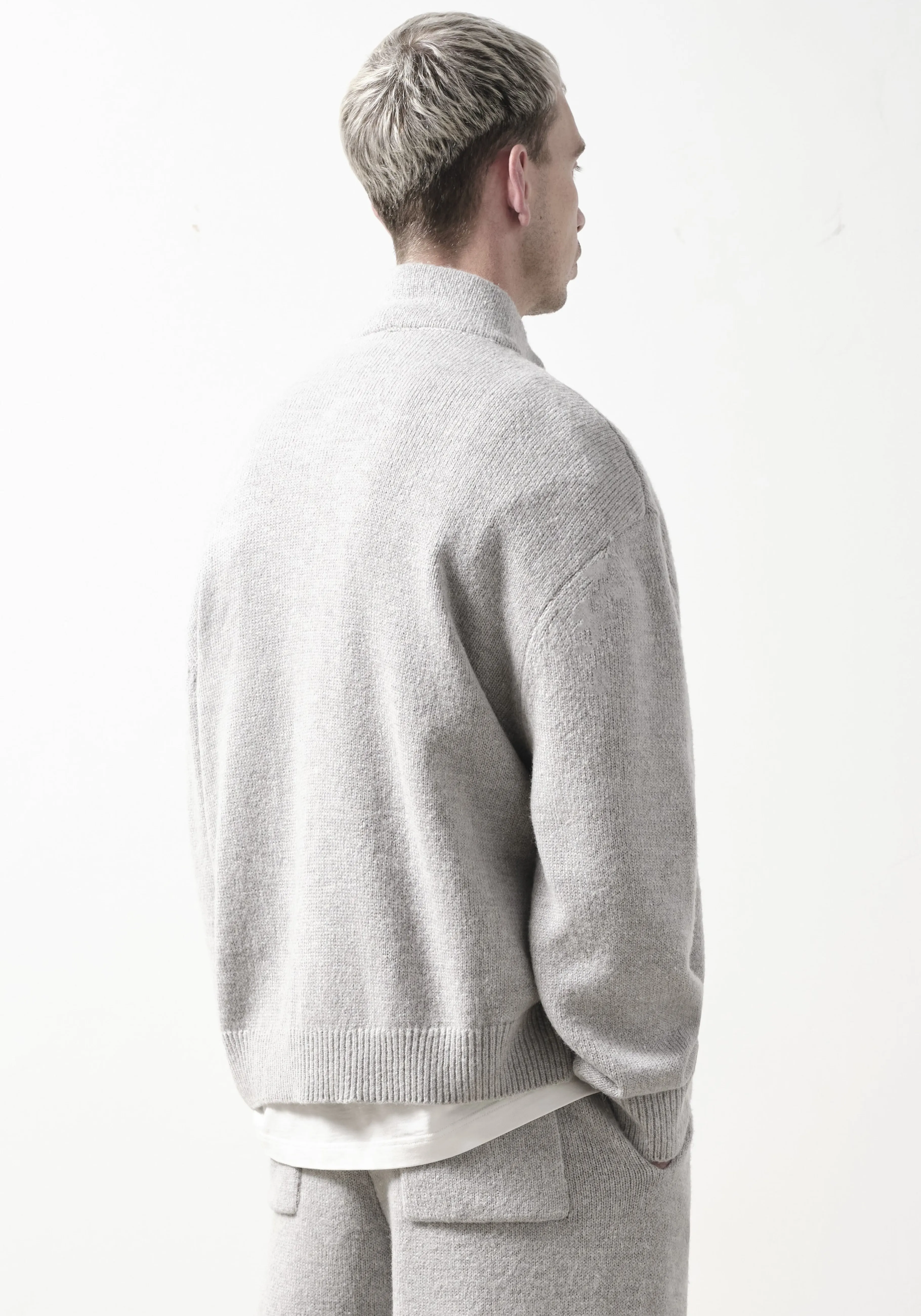 Chaqueta deportiva tejida MKI Miyuki Zoku - Mezcla de mohair suave y elegante | Camisetas y suéteres premium en punto
