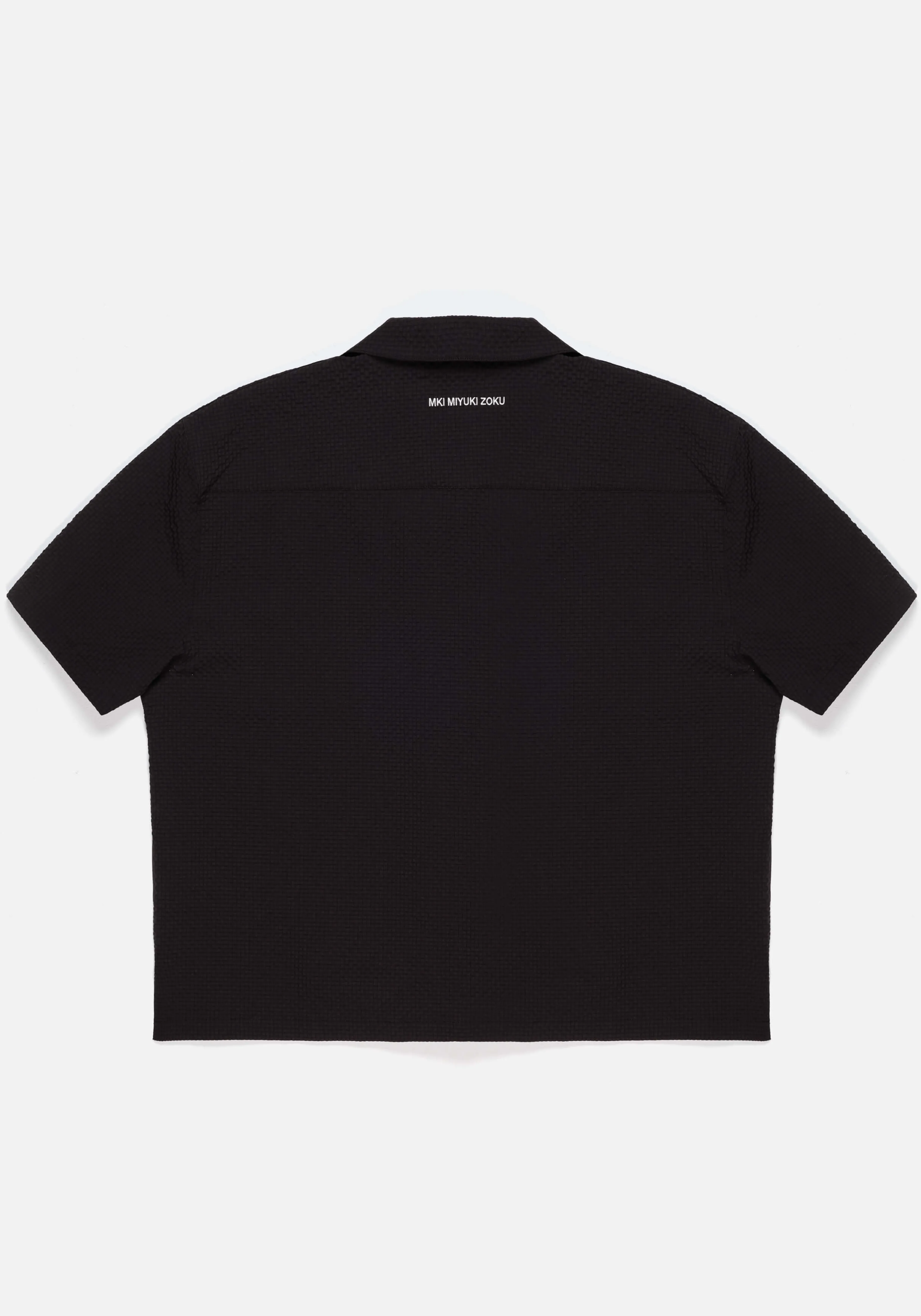 MKI Miyuki Zoku - Camisa Fresca en Seersucker para Viajes, Estilo Casual Veraniego con Máxima Comodidad
