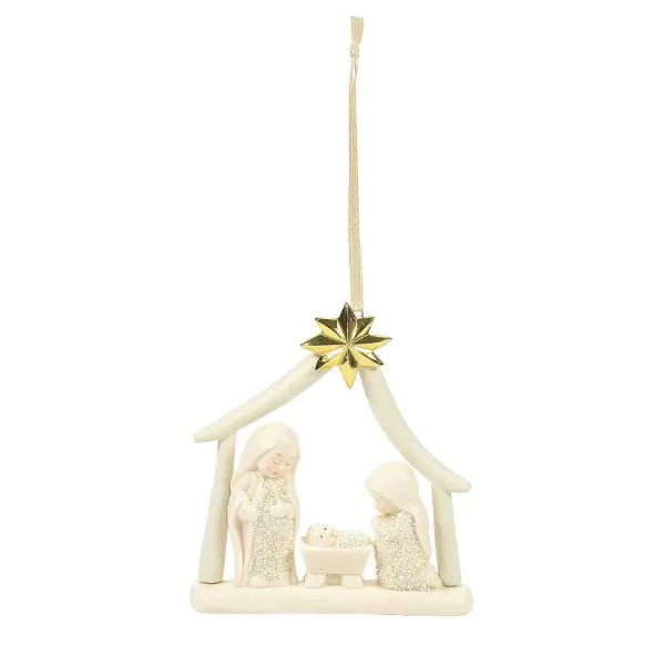 Adorno Navideño Artesanal Sagrada Familia - Colección Snowbabies de Department 56 con Encanto Festivo